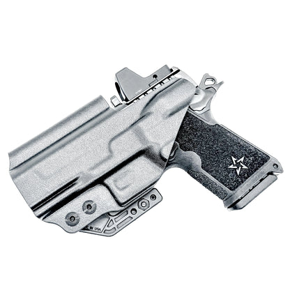 Precision-fit IWB inside the waistband holster for the Staccato HD C3.6 from Four Brothers. Slim, secure, and adjustable for optimal comfort and concealment.