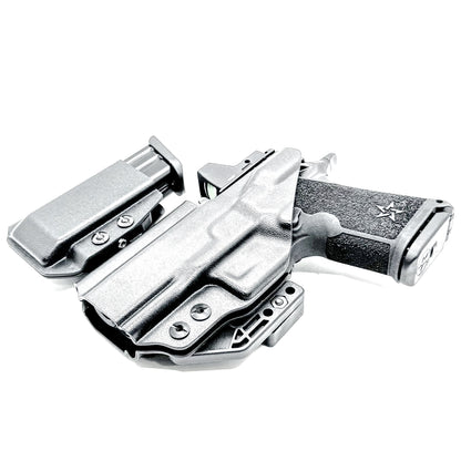 IWB holster combo for Staccato HD C3.6 and Glock 9MM mags. Includes mag carrier, Modwing, and Monoblock clips. Ships fast from the USA.