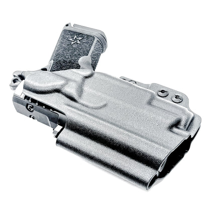 Black Durable IWB  Inside Waistband holster for the Staccato C3.6 with a Surefire XC3 shown with a DCC Monoblock and a Modwing.