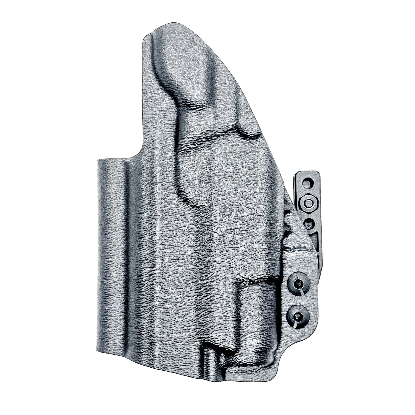 Black Durable IWB  Inside Waistband holster for the Staccato C3.6 with a Surefire XC3 shown with a DCC Monoblock and a Modwing.