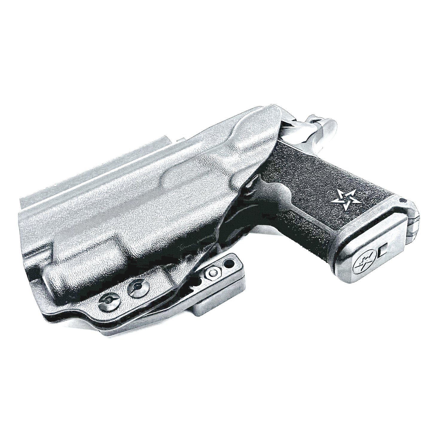 Black Durable IWB  Inside Waistband holster for the Staccato C3.6 with a Surefire XC3 shown with a DCC Monoblock and a Modwing.