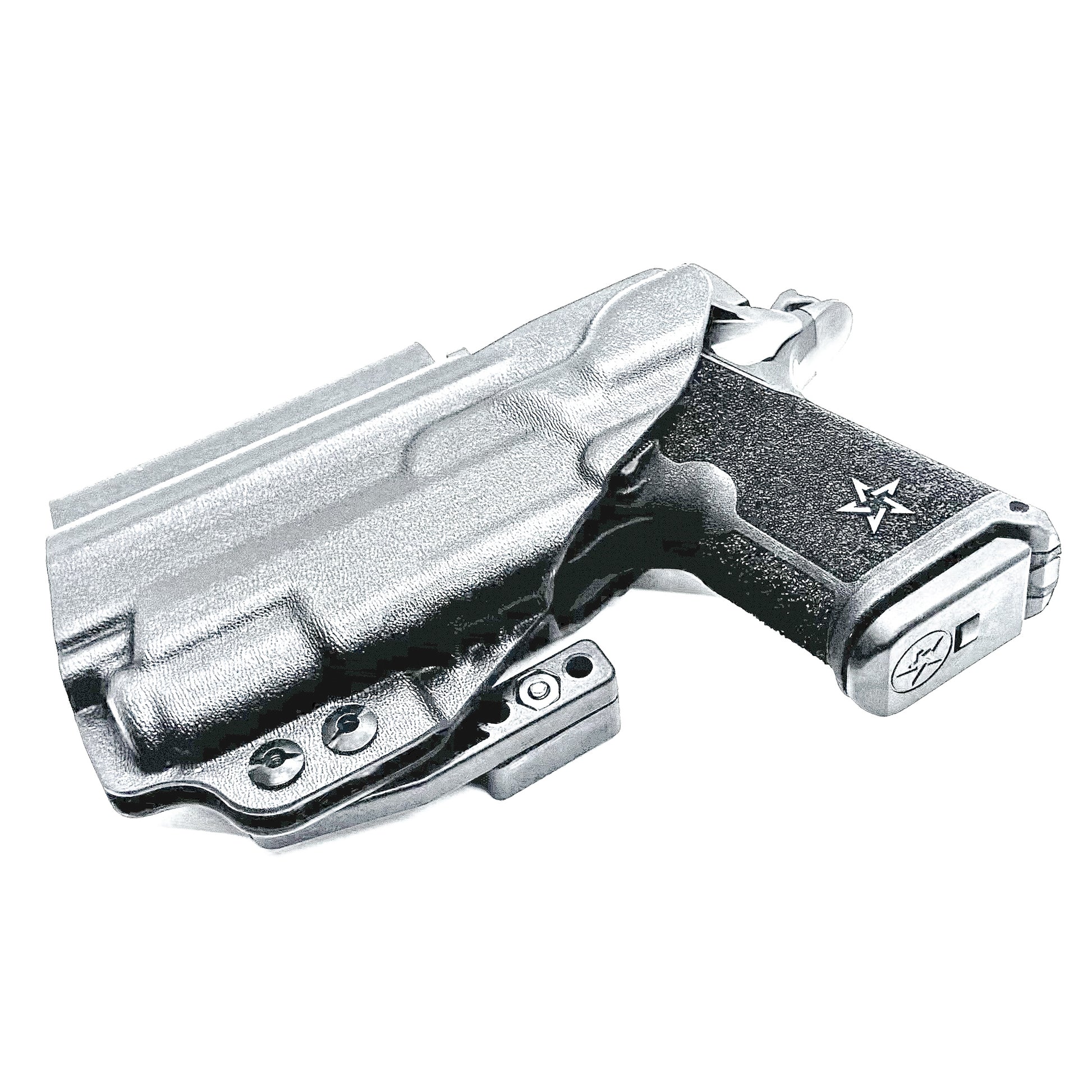 Black Durable IWB  Inside Waistband holster for the Staccato C3.6 with a Surefire XC3 shown with a DCC Monoblock and a Modwing.