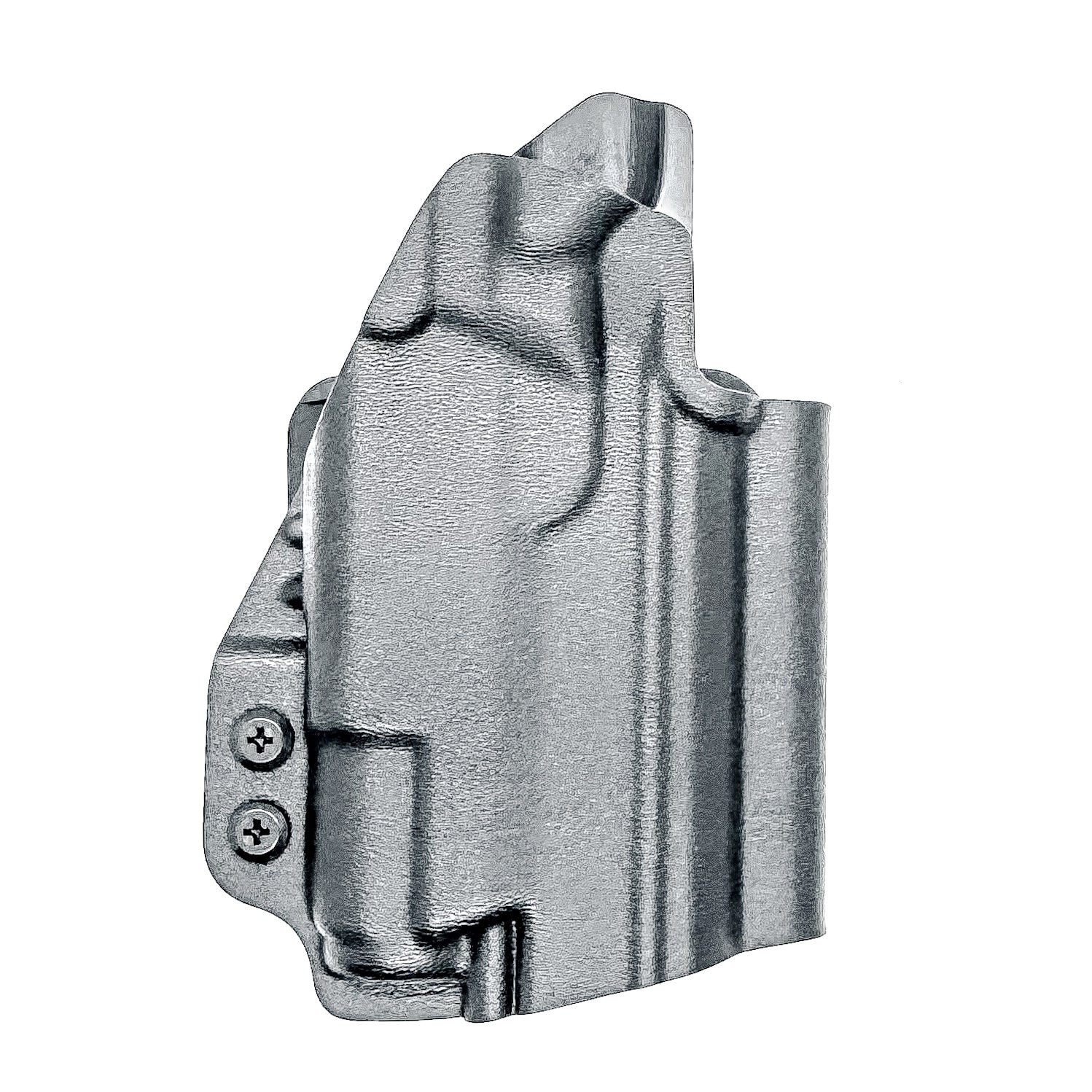 Durable Outside Waistband OWB holster for the Staccato C3.6 with a Surefire XC3 for range and open carry.   Shown in black with a 4BROS 1.5" Belt Slide.