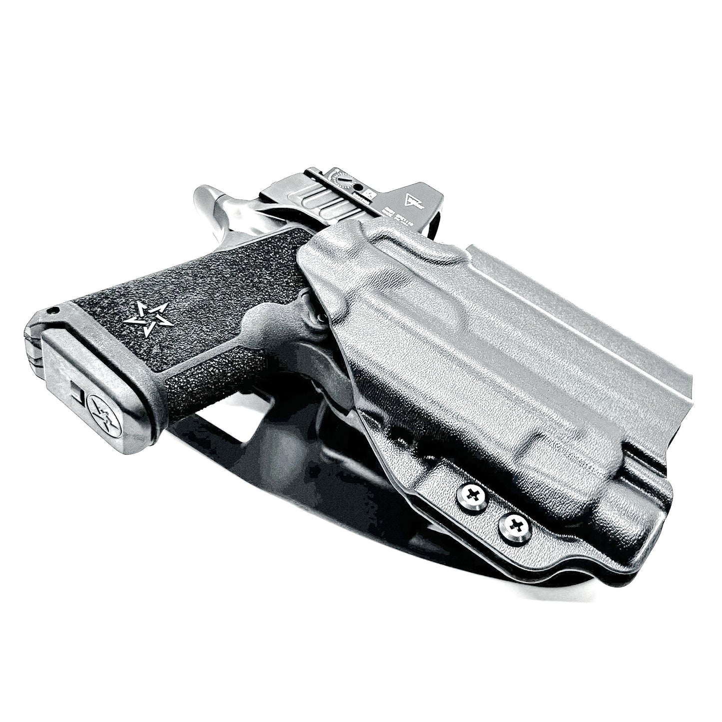 Duty and Competiton OWB Holster fits the Staccato HD C3.6 with TLR-7 HL-X .  Black with duty drop attachment.