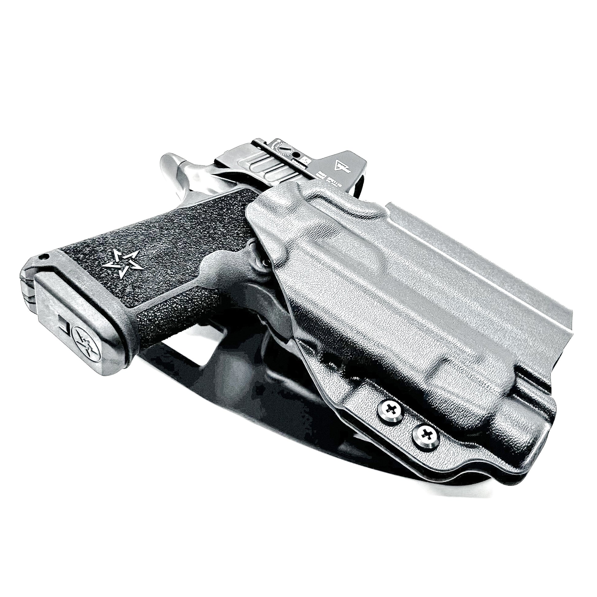 Duty and Competiton OWB Holster fits the Staccato HD C3.6 with TLR-7 HL-X .  Black with duty drop attachment.