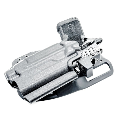 Duty and Competiton OWB Holster fits the Staccato HD C3.6 with TLR-7 HL-X .  Black with duty drop attachment.