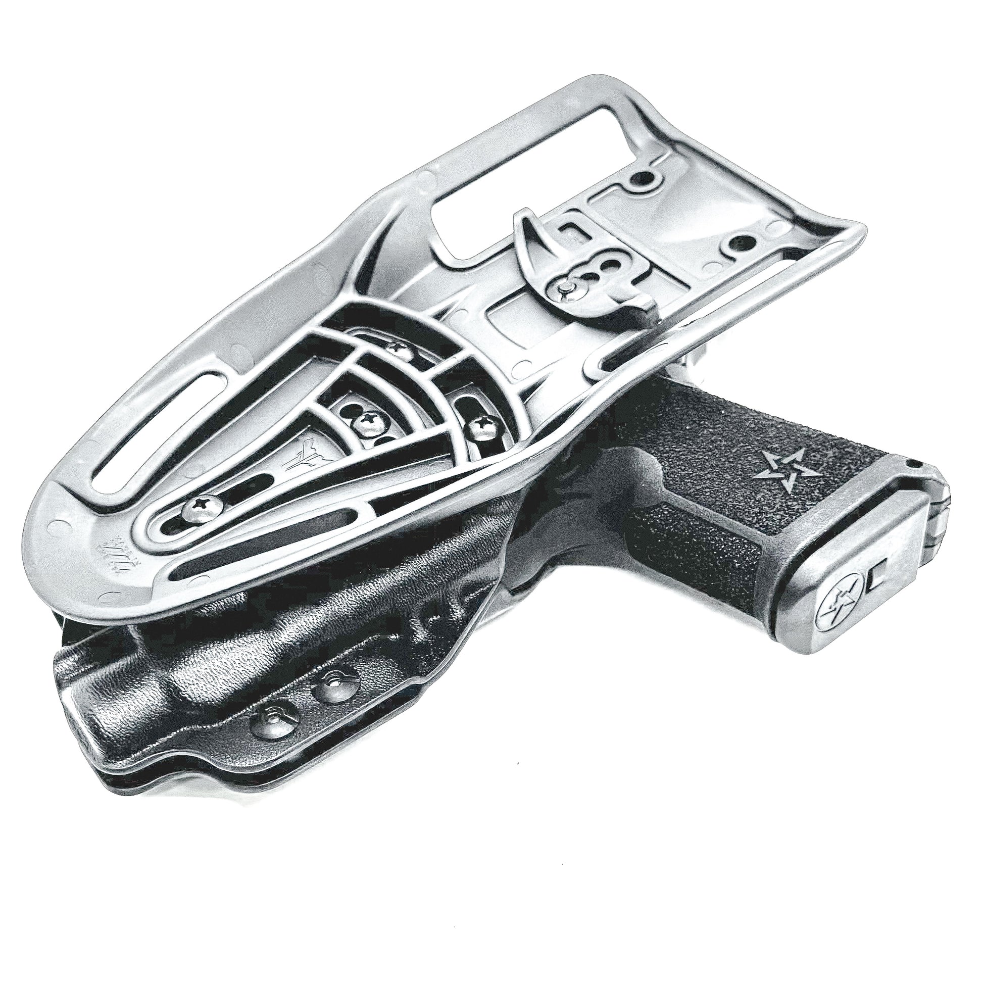 Duty and Competiton OWB Holster fits the Staccato HD C3.6 with TLR-7 HL-X .  Black with duty drop attachment.