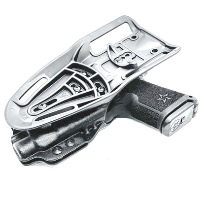 Duty and Competiton OWB Holster fits the Staccato HD C3.6 with TLR-7 HL-X .  Black with duty drop attachment.