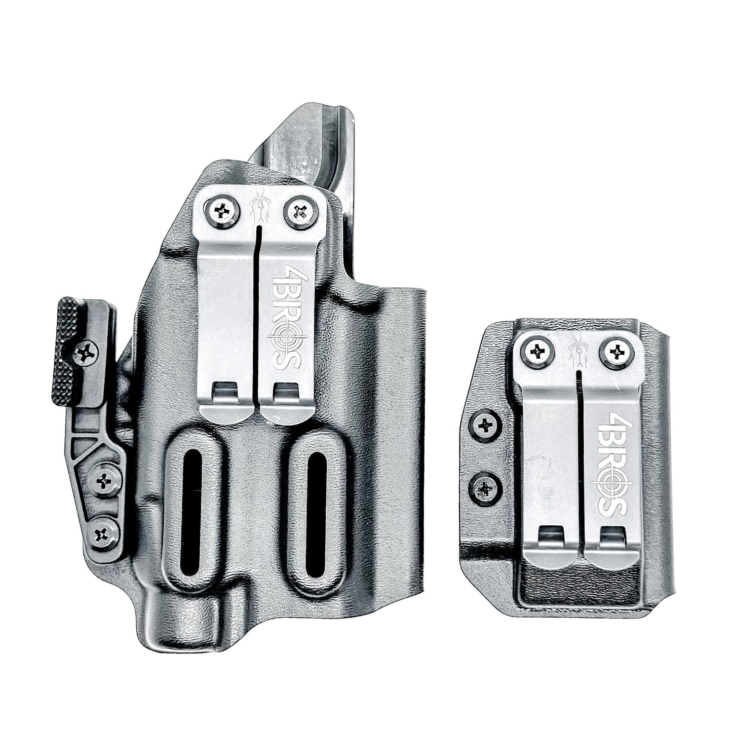 Custom IWB holster for Staccato HD C3.6 with Streamlight TLR-7 HL-X and Glock 9MM mag carrier. Optics-ready, adjustable retention, made in the USA.