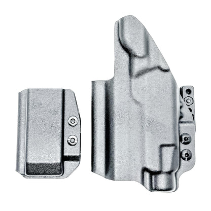 Custom IWB holster for Staccato HD C3.6 with Streamlight TLR-7 HL-X and Glock 9MM mag carrier. Optics-ready, adjustable retention, made in the USA.