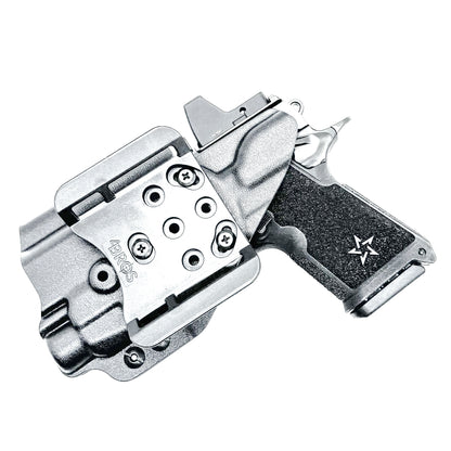 Black OWB Outside Waistband Holster for the Staccato HD C3.6 and Streamlight TLR-7 HL-X with 4Bros 1.5" Belt Slide.