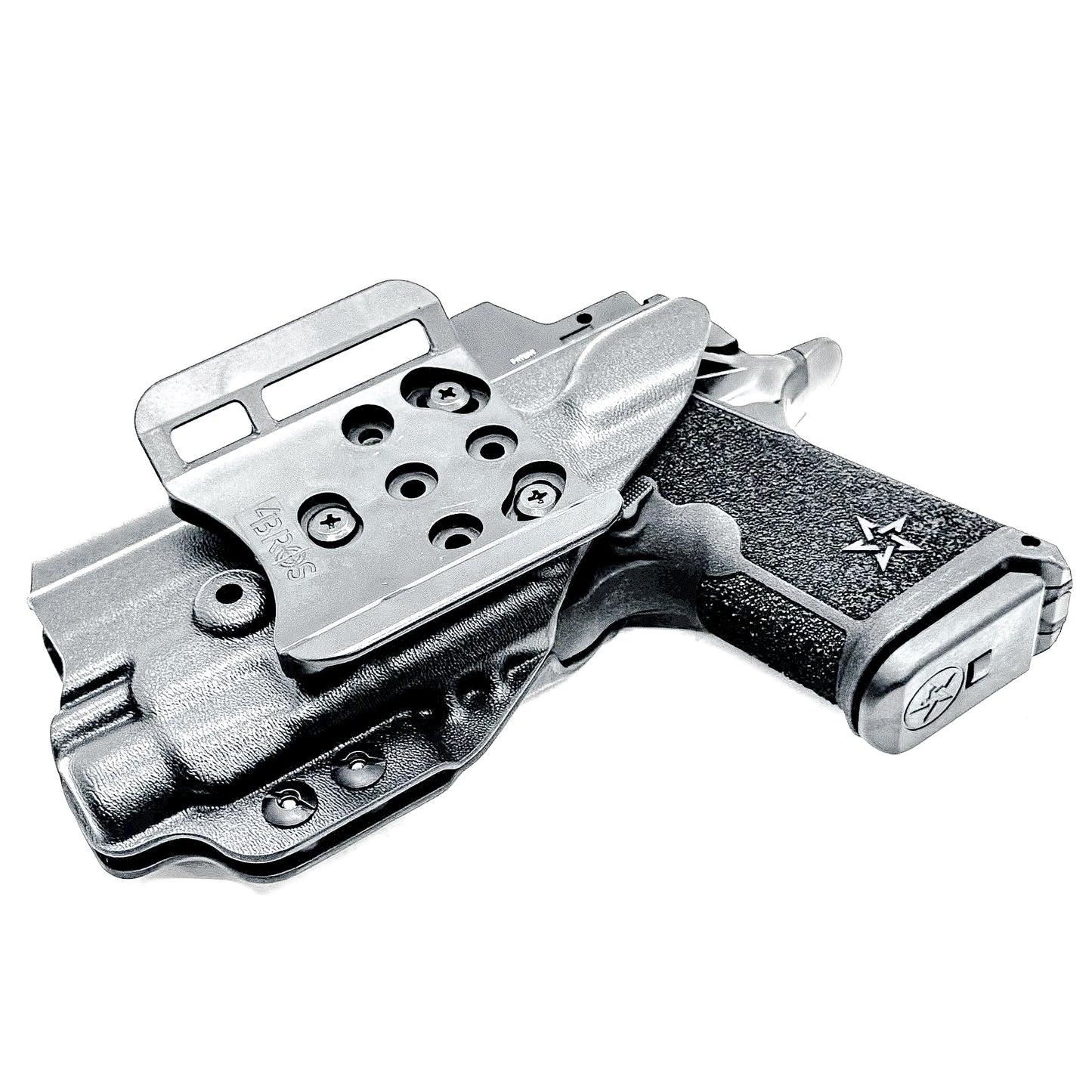 Black OWB Outside Waistband Holster for the Staccato HD C3.6 and Streamlight TLR-7 HL-X with 4Bros 1.5" Belt Slide.