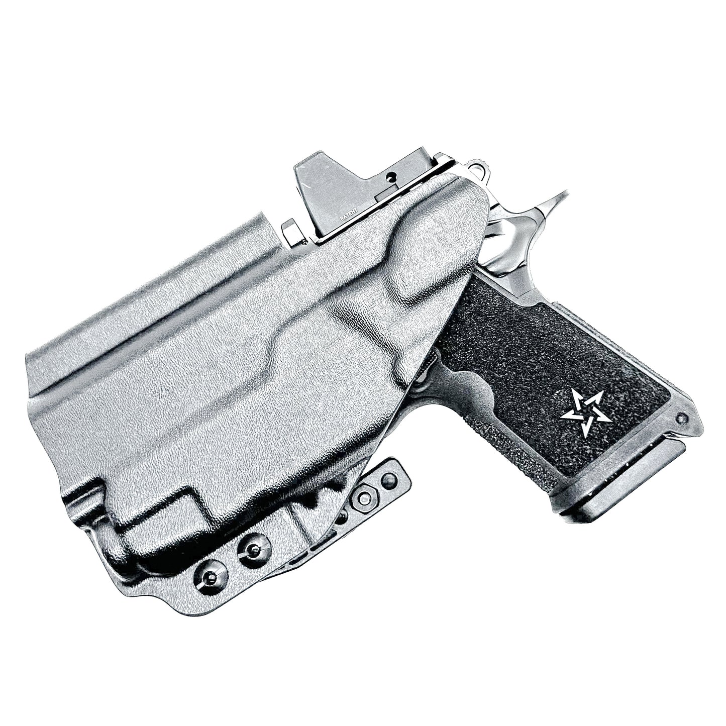 Inside Waistband IWB holster for the Staccato HD C3.6 and Streamlight TLR-7 X in black with the DCC monoblock and a modwing.