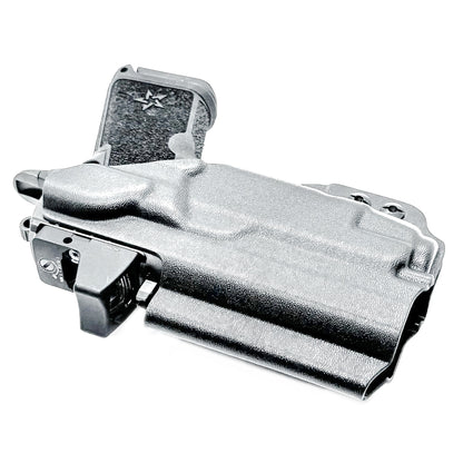 Inside Waistband IWB holster for the Staccato HD C3.6 and Streamlight TLR-7 X in black with the DCC monoblock and a modwing.