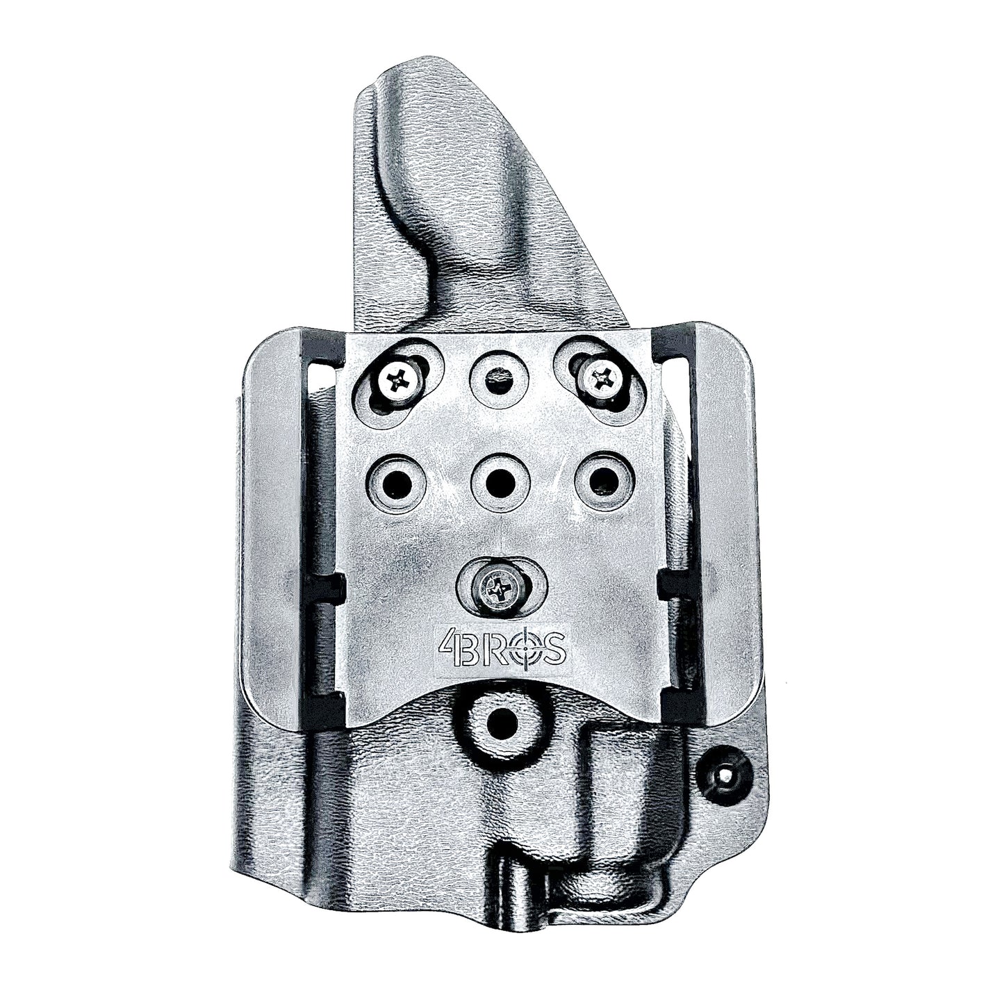 Black Outside Waistband OWB holster for the Staccato HD C3.6 and Strreamlight TLR-7 X with the 4Bros 1.5" Belt Slide.