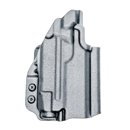 Black Outside Waistband OWB holster for the Staccato HD C3.6 and Strreamlight TLR-7 X with the 4Bros 1.5" Belt Slide.