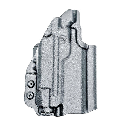 Black Outside Waistband OWB holster for the Staccato HD C3.6 and Strreamlight TLR-7 X with the 4Bros 1.5" Belt Slide.