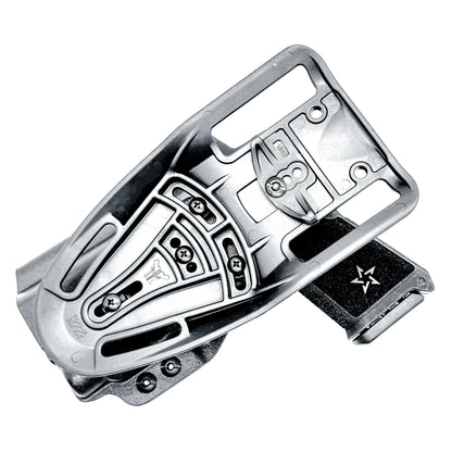 Black OWB outside the waistband duty & competition holster for the Staccato HD C4X and Streamlight TLR-7 HL-X with Duty Drop Belt Attachment.