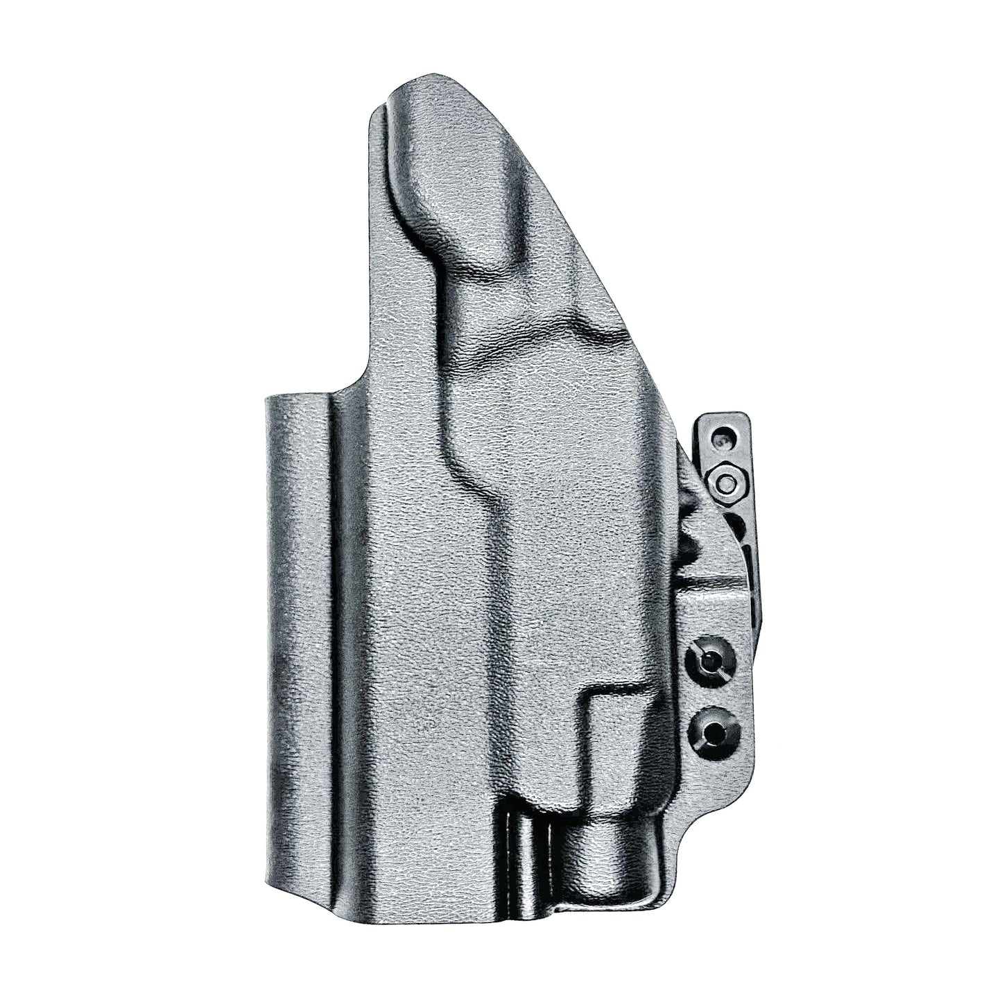 IWB inside the waistband holster for the Staccato HD C4X and Streamlight TLR-7 HL-X in black with a DCC Monoblock and a modwing.