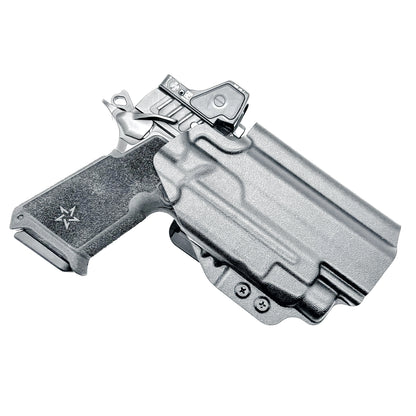 Precision-fit OWB Outside Waistband holster for the Staccato HD P4.5 and Streamlight TLR-7 HL-X from Four Brothers. Designed for comfort and concealment.  