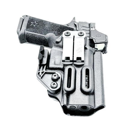Precision-fit IWB inside the waistband holster for the Staccato HD P4 from Four Brothers. Slim, secure, and adjustable for optimal comfort and concealment.