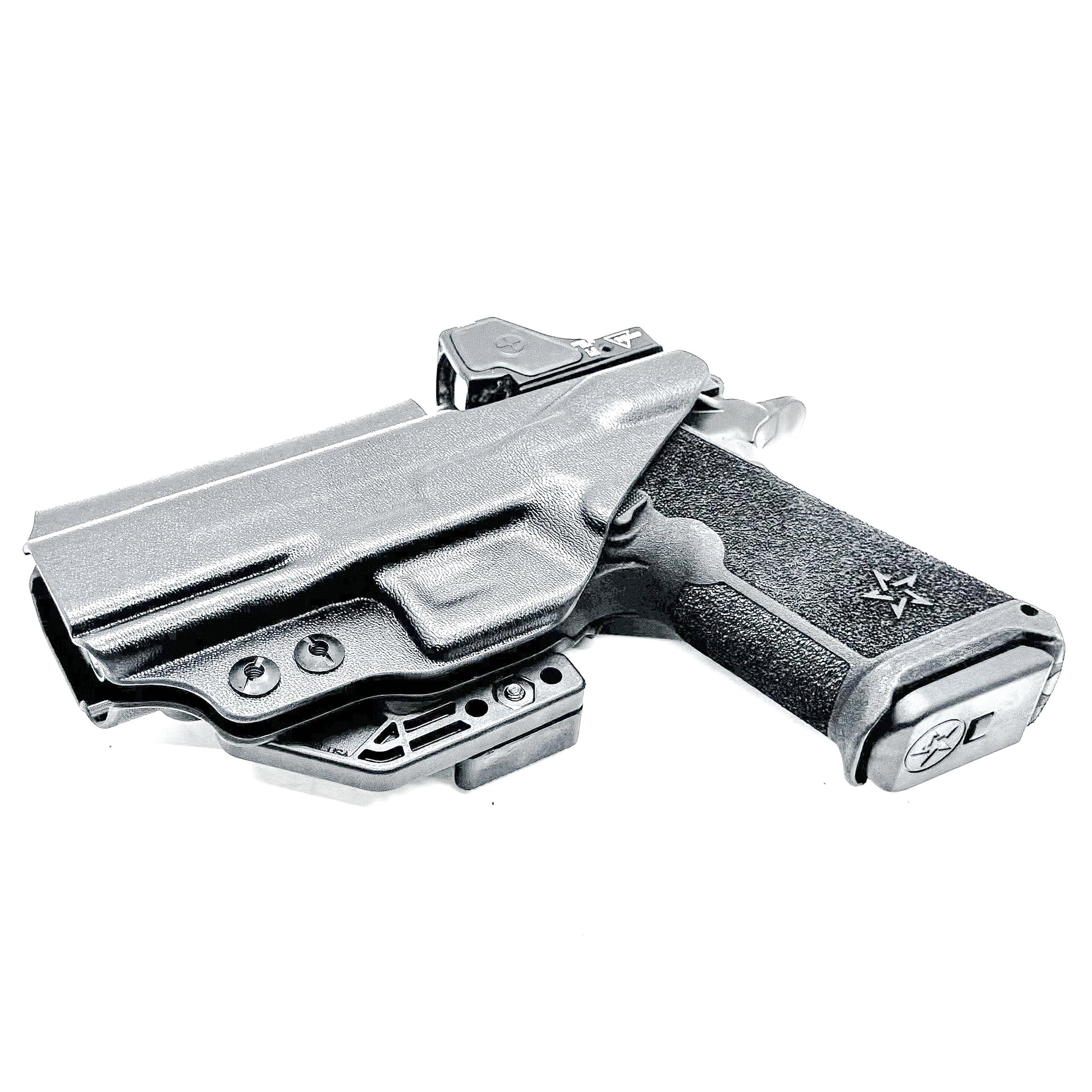 Precision-fit IWB inside the waistband holster for the Staccato HD P4 from Four Brothers. Slim, secure, and adjustable for optimal comfort and concealment.