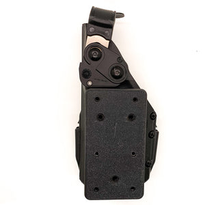 For the best Molle Adapter designed to fit the Safariland Taser 7 holster, shop Four Brothers holsters. Adjustable cant, 2-row molle vest width, designed to hold the holster close or tight to the chest. Made in the USA 