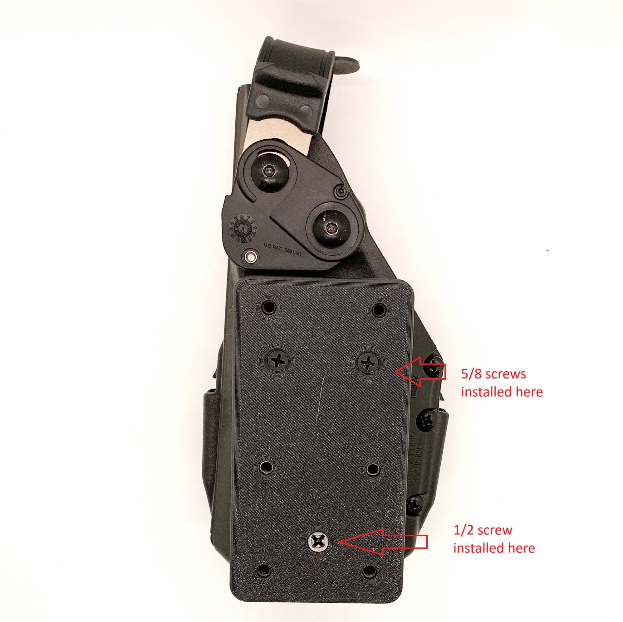 For the best Molle Adapter designed to fit the Safariland Taser 7 holster, shop Four Brothers holsters. Adjustable cant, 2-row molle vest width, designed to hold the holster close or tight to the chest. Made in the USA 