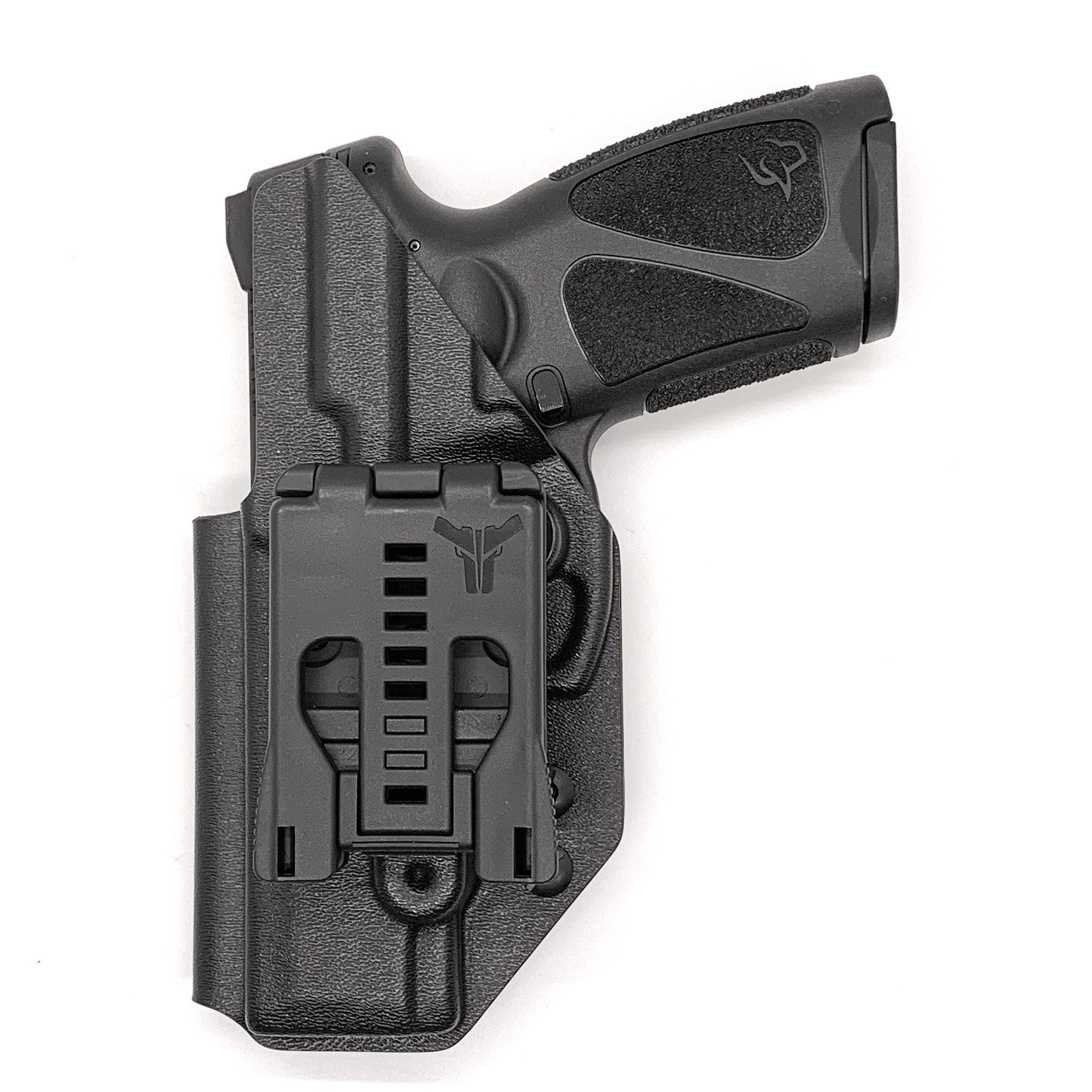 For the best, most comfortable, OWB, Kydex Outside Waistband Holster Designed to fit the Taurus G3 pistol, shop Four Brothers 4BROS holsters. Adjustable retention, high sweat guard, smooth edges, and minimal material for improved comfort and concealment. Made in the USA 