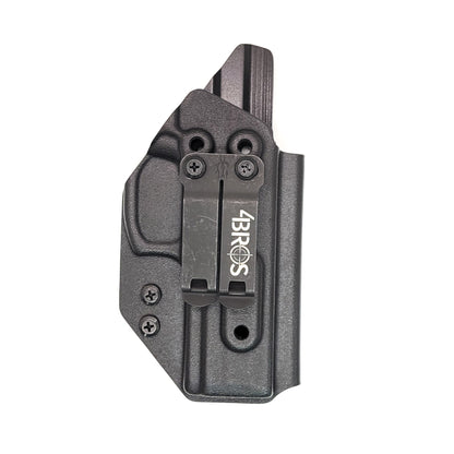 For the best, most comfortable,  IWB AIWB Kydex holster designed to fit the Taurus G3 pistol, shop Four Brothers Holsters. Made from high-quality kydex with adjustable retention and smooth edges for comfort. Proudly manufactured in the USA. Left and Right hand models are available with short lead times.