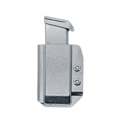 Black Kydex IWB AIWB appendix carry inside waistband magazine pouch for Sig P365-FUSE from Four Brothers 4BROS Holsters.  Adjustable retention. 