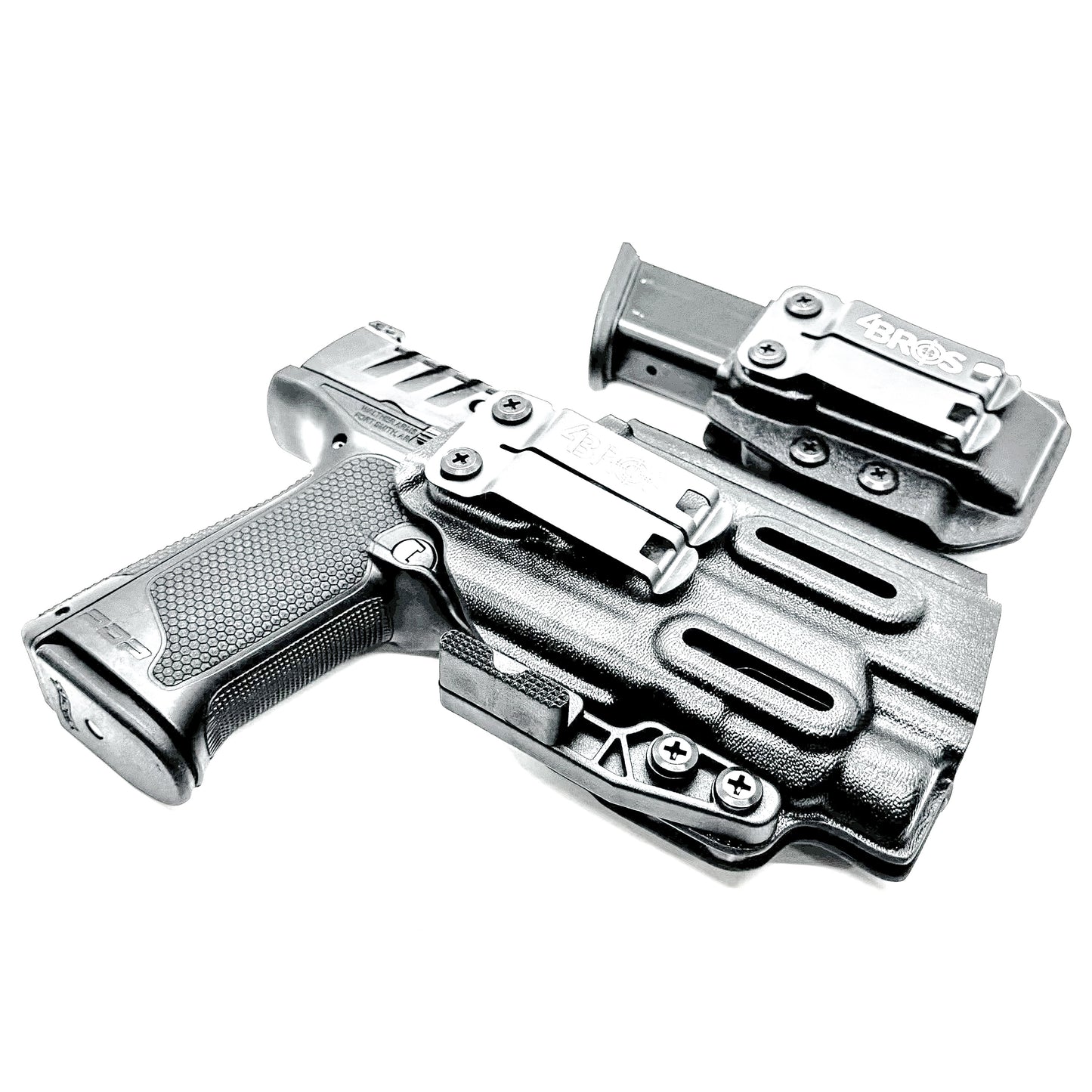 Walther PDP 4 inch and Streamlight TLR-7 HL-X IWB holster and magazine carrier combo