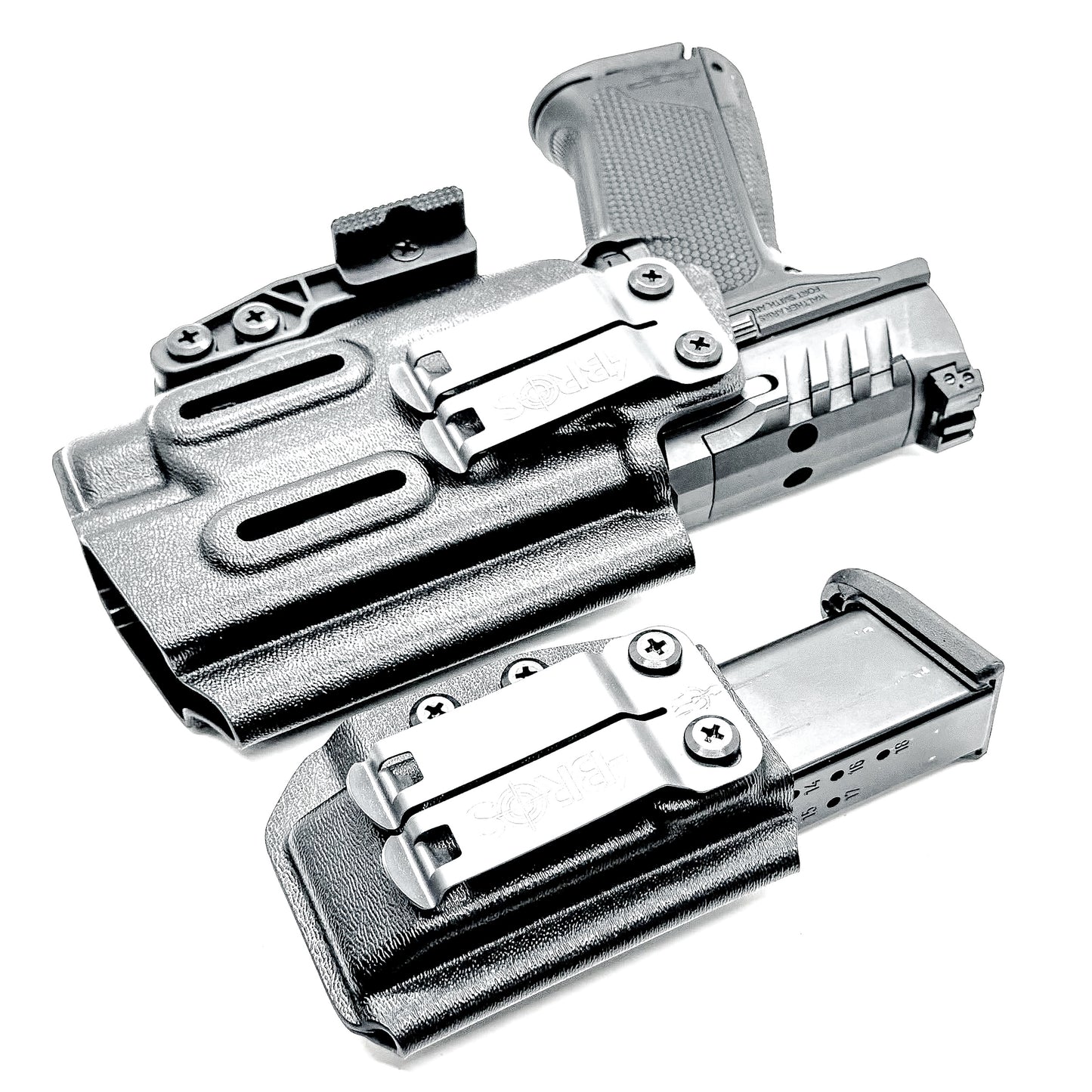 Walther PDP 4 inch and Streamlight TLR-7 HL-X IWB holster and magazine carrier combo