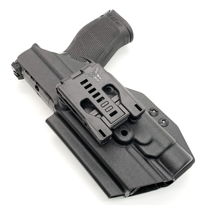 For the best Outside Waistband Taco Style Holster designed to fit the Walther PDP 4" or 4.5" Full-Size pistol with the Streamlight TLR-1 or TLR-1HL installed on the firearm, shop Four Brothers Holsters. Cut for red dot sight, full sweat guard, adjustable retention & open muzzle for threaded barrels & compensators. 