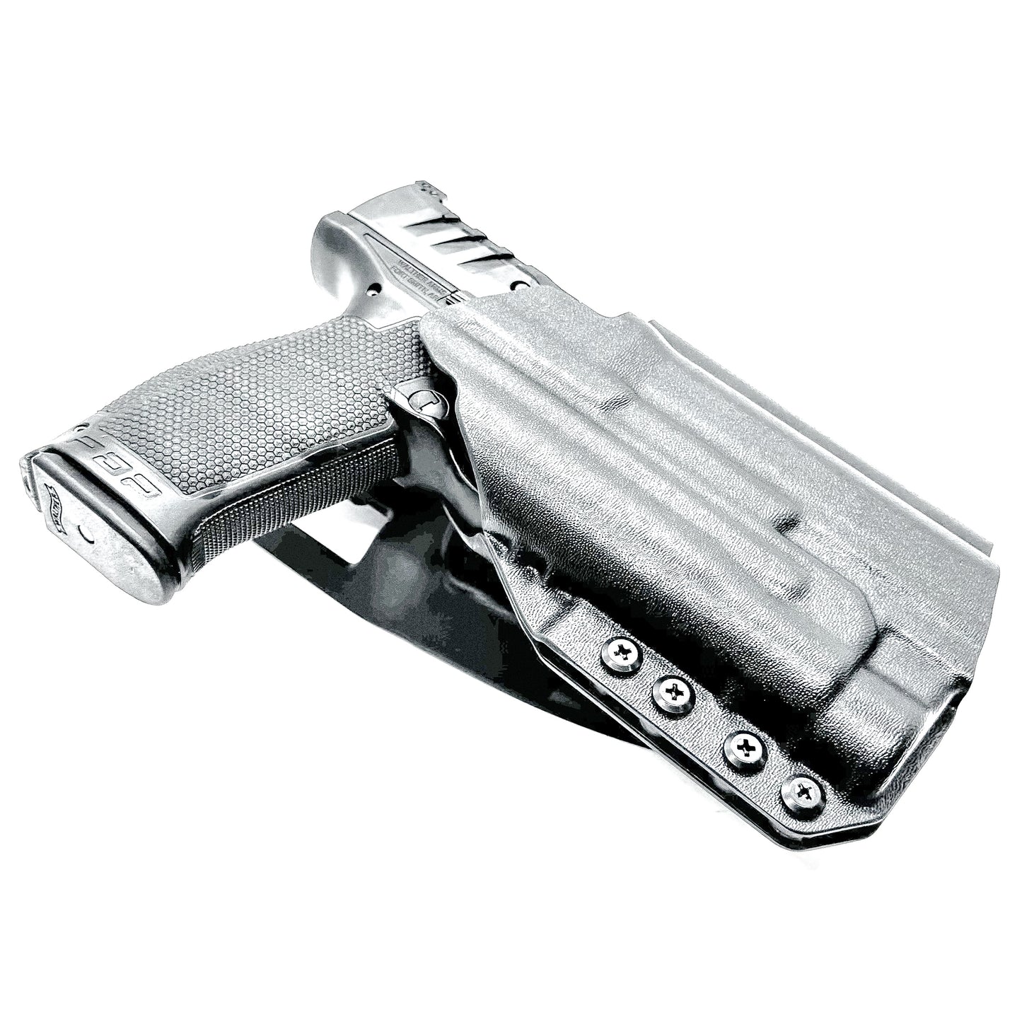 Outside Waistband light duty and competition style holster for the Walther PDP 4.5" pistol and Streamlight TLR-1 HL