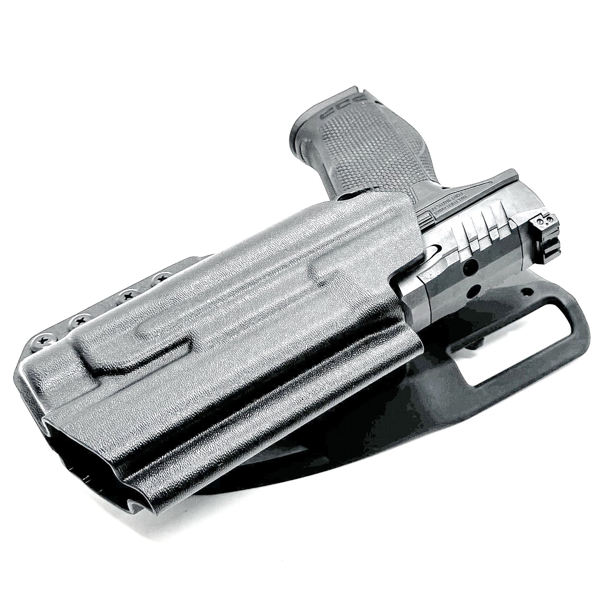 Outside Waistband light duty and competition style holster for the Walther PDP 4.5" pistol and Streamlight TLR-1 HL
