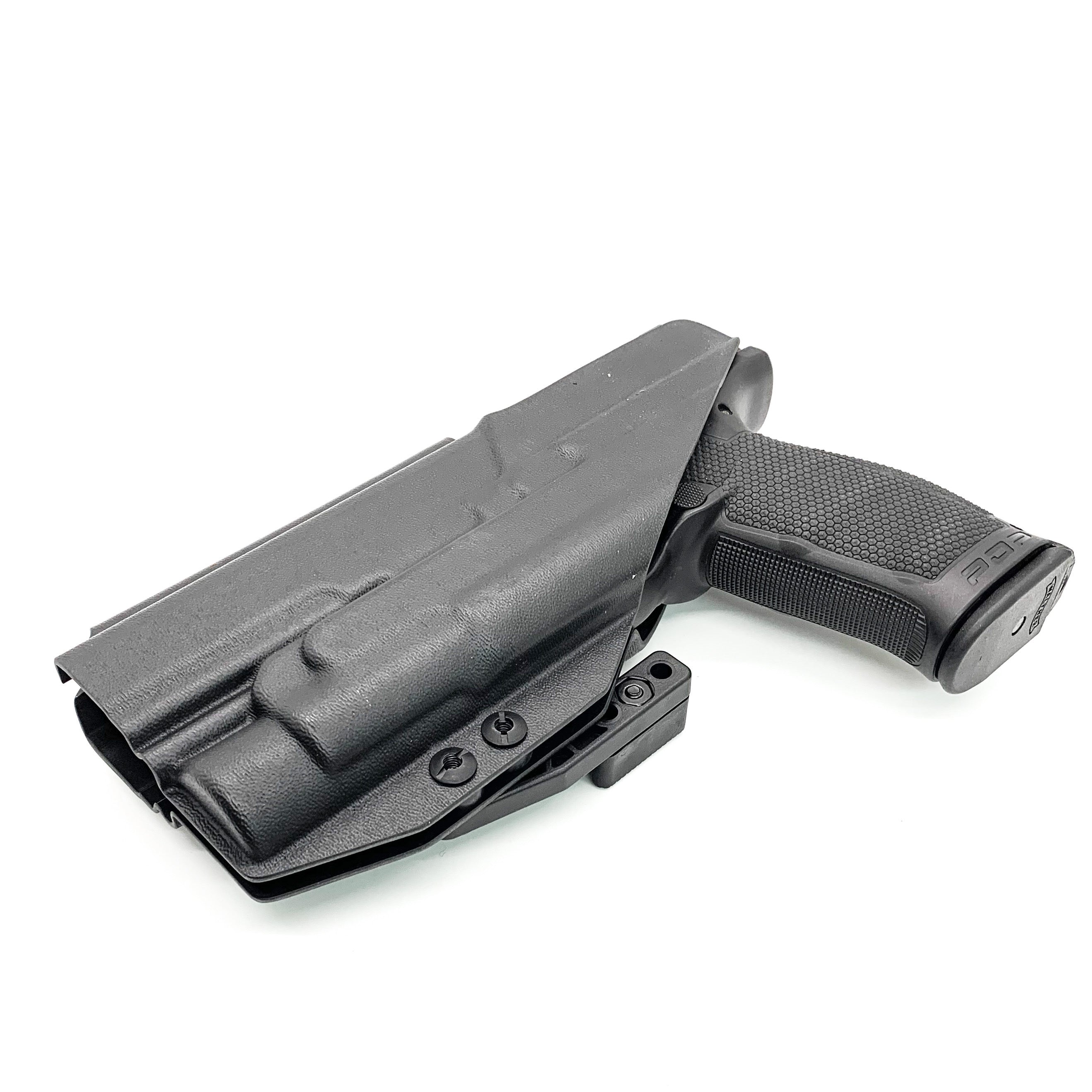 For the best concealed carry Inside Waistband IWB AIWB Holster designed to fit the Walther PDP 5" Full-Size pistol with the Streamlight TLR-1 or TLR-1HL mounted on the firearm, shop Four Brothers Holsters. Cut for red dot sight, full sweat guard, adjustable retention & open muzzle for threaded barrels & compensators