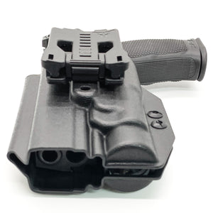 For the best Outside Waistband Taco Style Holster designed to fit the Walther PDP 4.5", 5", & 5.1" Full-Size pistol with the Streamlight TLR-1 or TLR-1HL installed on the gun, shop Four Brothers Holsters. Cut for red dot sight, full sweat guard, adjustable retention & open muzzle for threaded barrels & compensators. 