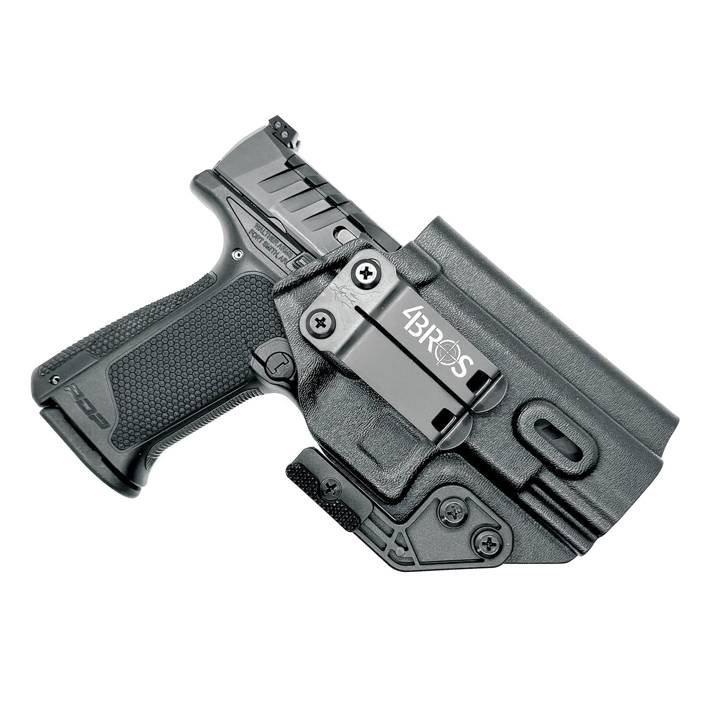 For the best, most comfortable, AIWB, IWB, Concealed Kydex Inside Waistband Holster for the Walther PDP 4" Full Size pistol, shop Four Brothers 4BROS holsters