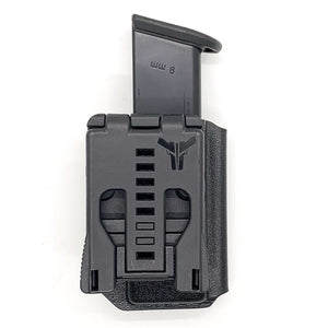 For the best, most comfortable, and rugged Kydex OWB Outside Waistband magazine pouch for 9mm & 40 Walther PDP shop Four Brothers Holsters.  Suitable for belt widths of 1 1/2", 1 3/4". 2" & 2 1/2" Adjustable retention and cant outside waist carrier holster Sig P320, Glock 9mm & 40, Ruger, Walther, Smith & Wesson, FN