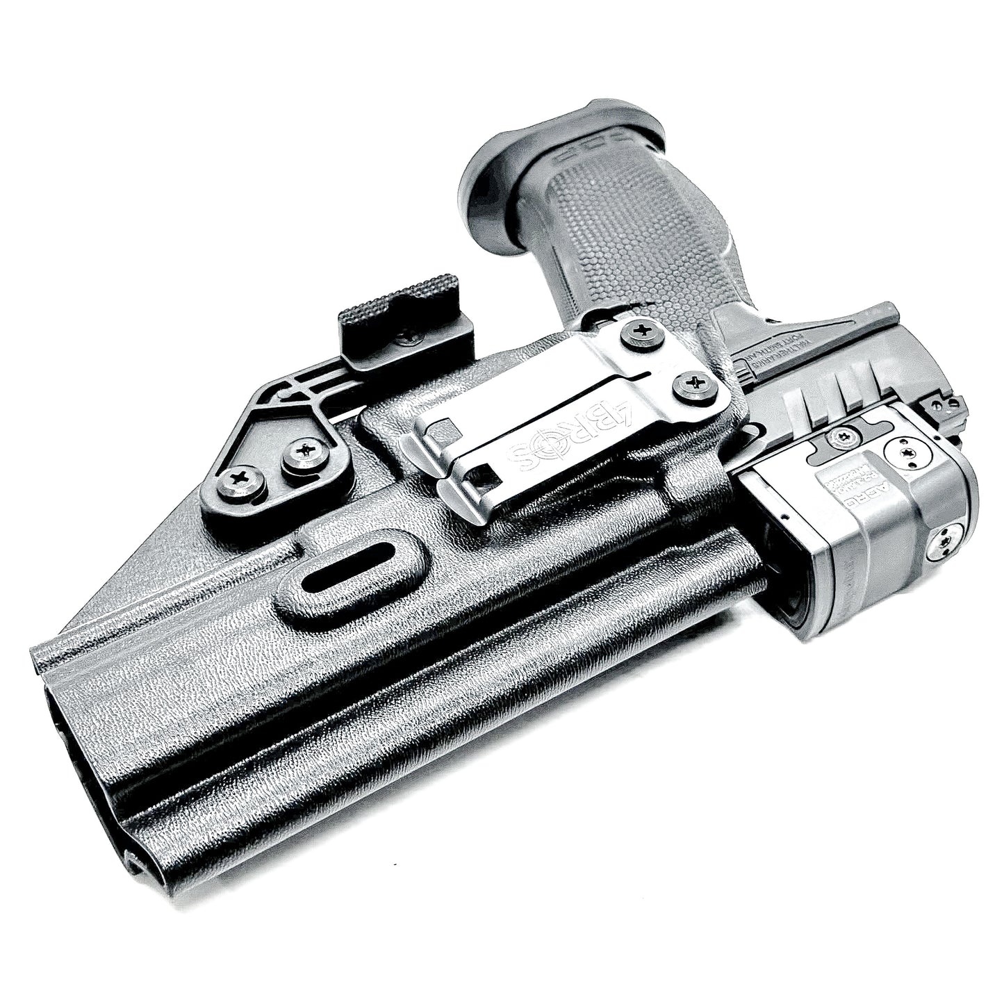 Black Inside Waistband (IWB) holster for  the Walther Pro-X PMM Full Size 4.6" and the PDP Pro-X PMM Compact 4.6"