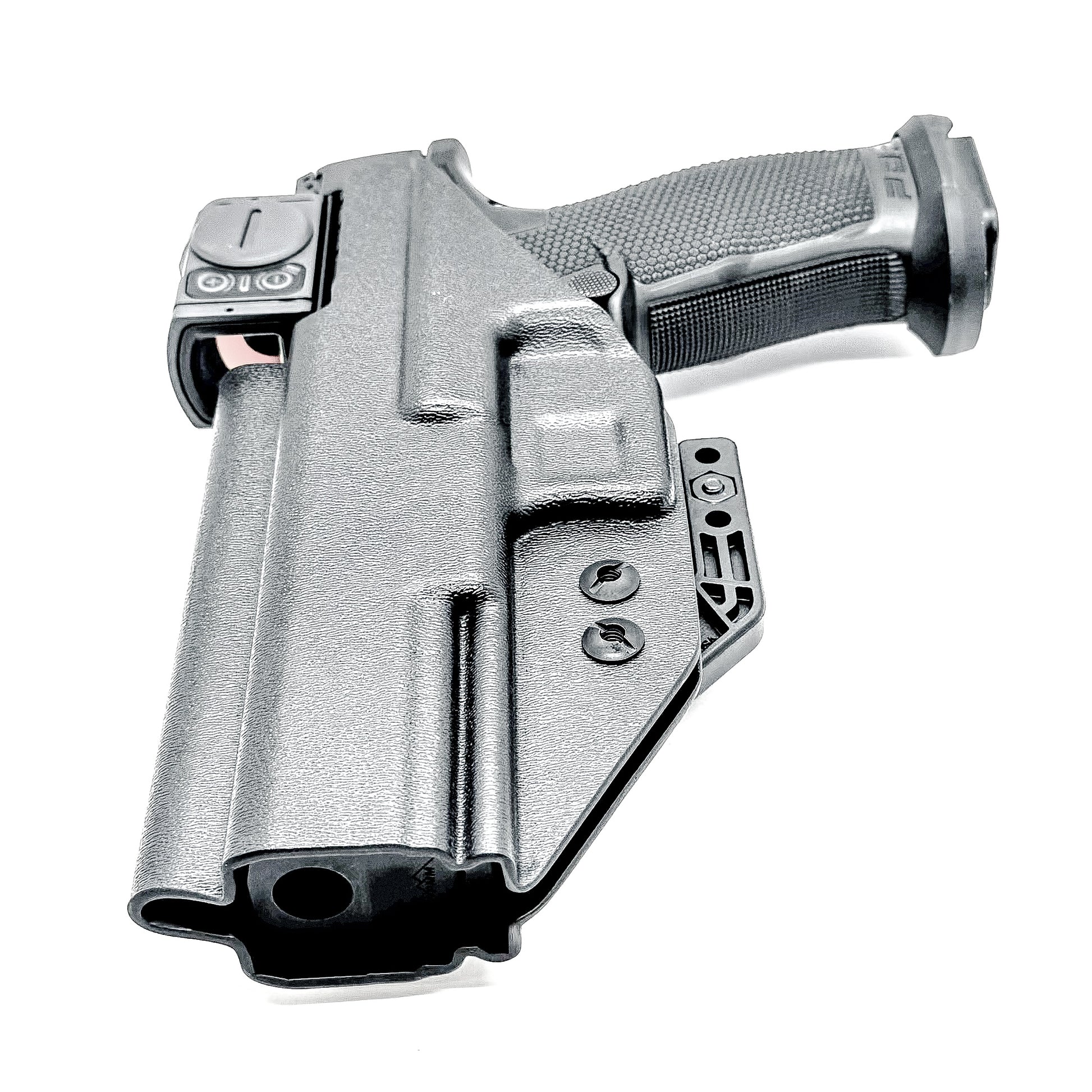 Black Inside Waistband (IWB) holster for  the Walther Pro-X PMM Full Size 4.6" and the PDP Pro-X PMM Compact 4.6"