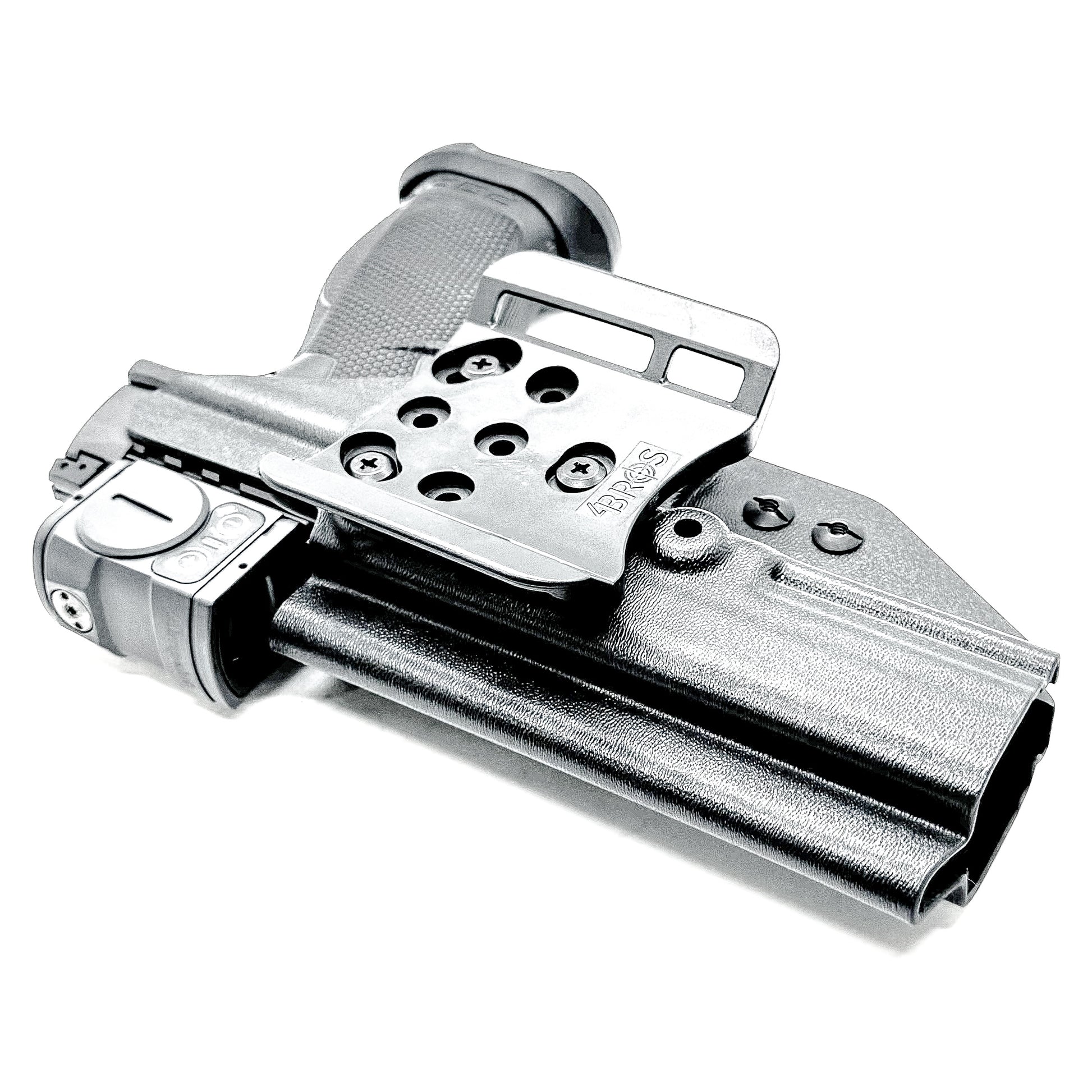 Walther Pro-X PMM 4.6" OWB holster with red dot cut — kydex outside waistband holster