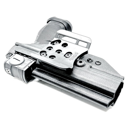 Walther Pro-X PMM 4.6" OWB holster with red dot cut — kydex outside waistband holster