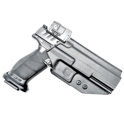 Walther Pro-X PMM 4.6" OWB holster with red dot cut — kydex outside waistband holster