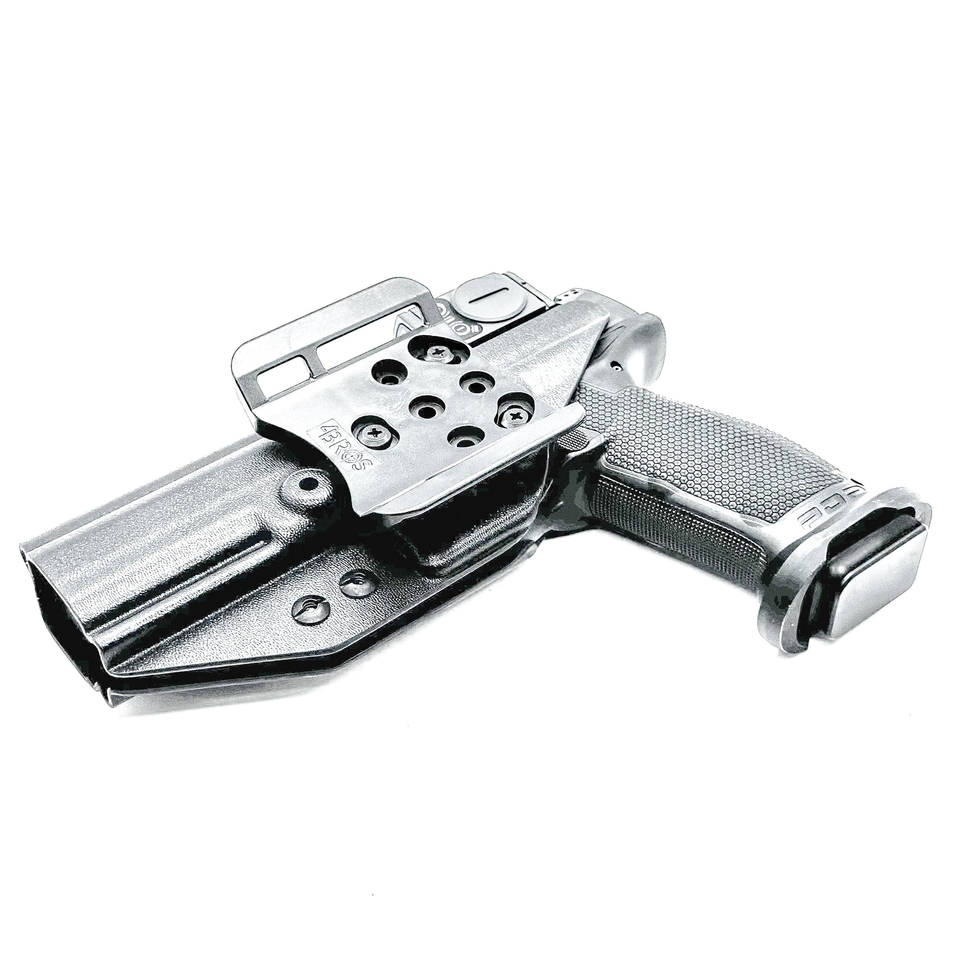 Walther Pro-X PMM 4.6" OWB holster with red dot cut — kydex outside waistband holster