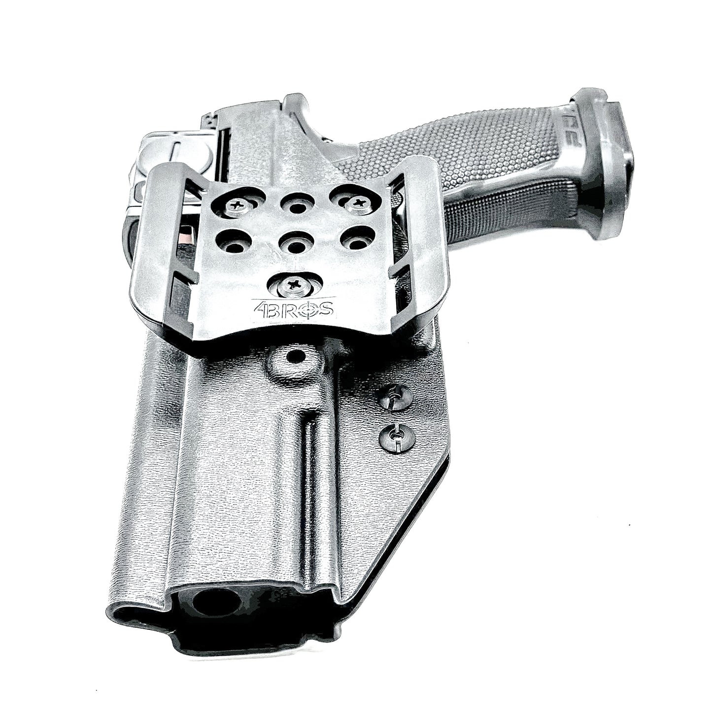 Walther Pro-X PMM 4.6" OWB holster with red dot cut — kydex outside waistband holster