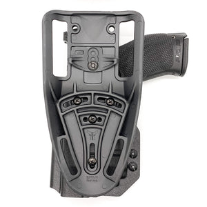 For the best outside waistband OWB Kydex duty or competition style holster designed to fit the Walther PDP 4.5" Full-Size pistol with the Streamlight TLR-8 mounted on the firearm, shop Four Brothers Holsters. Cut for red dot sights, adjustable retention, and open muzzle for threaded barrel or compensator