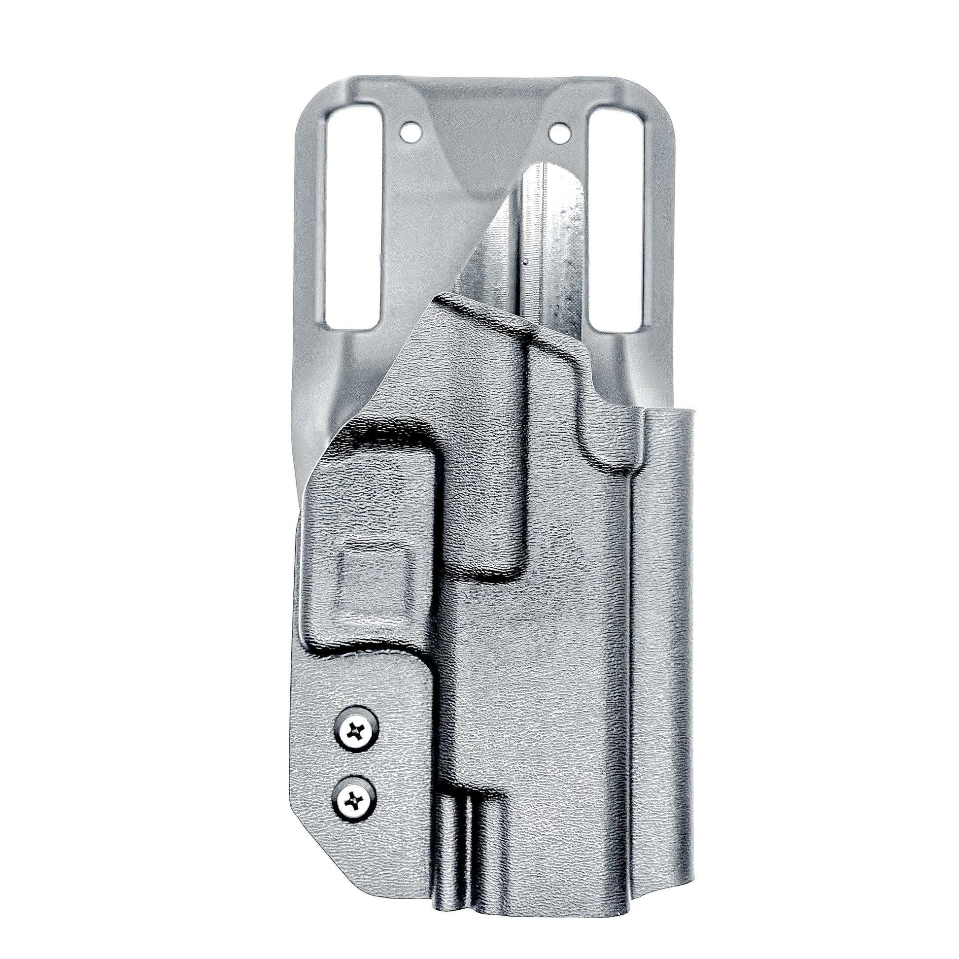 Black OWB Duty and Competition Holster with a Blade-Tech Duty Drop for the Walther PDP 3.5" pistol.