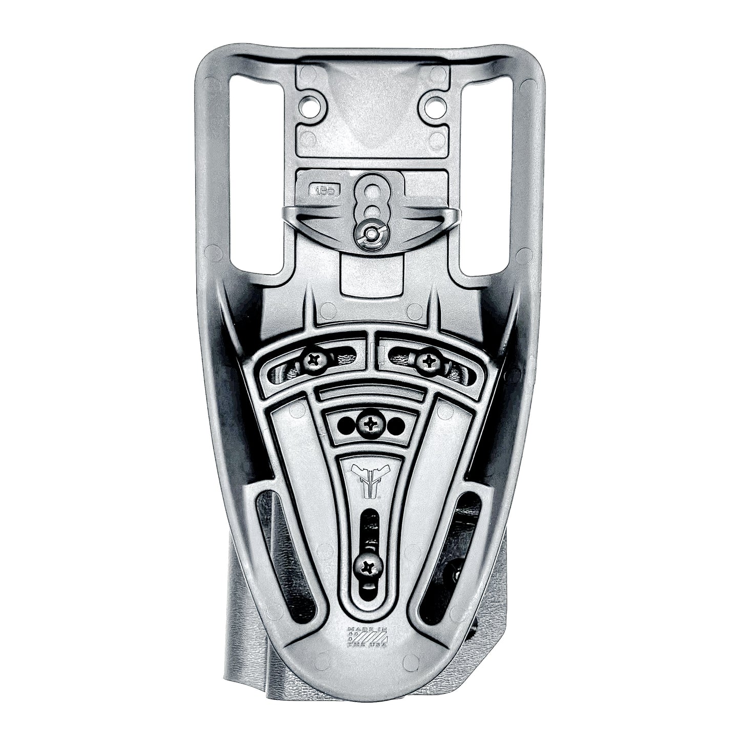 Black OWB Duty and Competition Holster with a Blade-Tech Duty Drop for the Walther PDP 3.5" pistol.